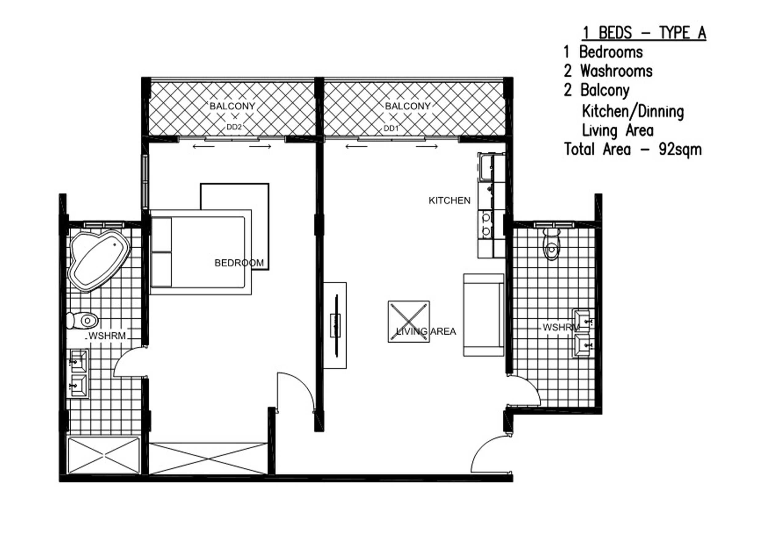 bedroom type A